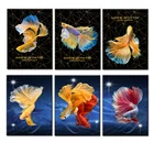 Настенная Картина на холсте с изображением рыбок кои, золотых рыбок