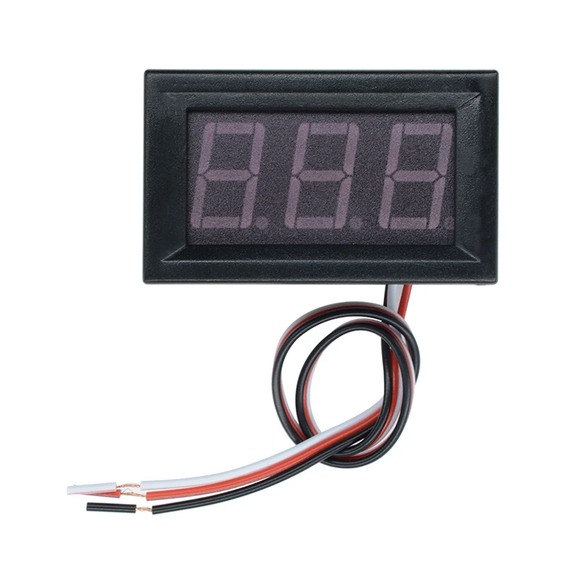 

50Pcs/Lot 3 Wire 0.56Inch DC0-100V External Power Supply Digital Led Display Voltmeter with Reverse Protection