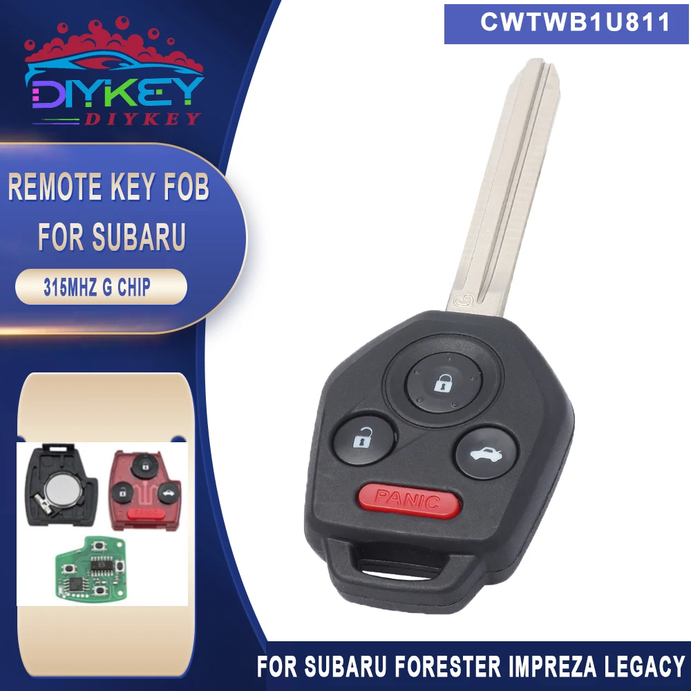 Ключ дистанционного управления DIYKEY CWTWB1U811 315 МГц G для Subaru Forester Impreza Legacy Outback WRX 2012-2019