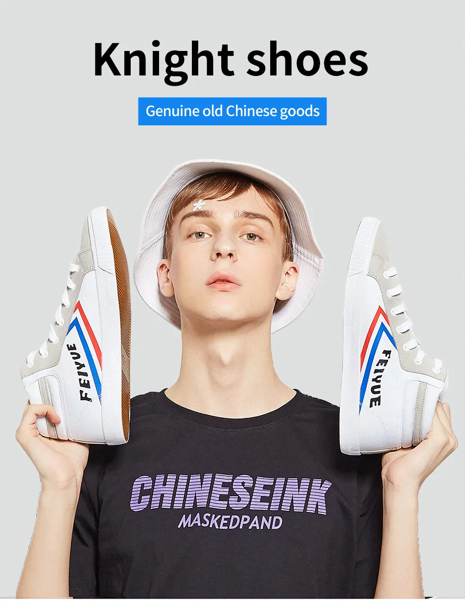 Feiyue/Коллекция 218 года; парусиновая обувь с высоким берцем; Мужская и женская обувь; оригинальные кроссовки Knight; Повседневная дышащая Нескользящая Вулканизированная обувь на плоской подошве