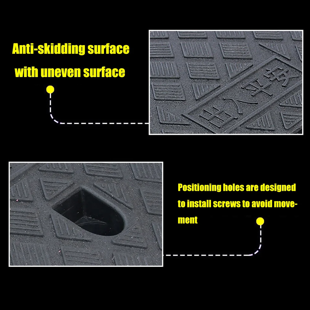 50*13 см портативная рампа с бордюром нескользящий легкий пороговой коврик Рампа