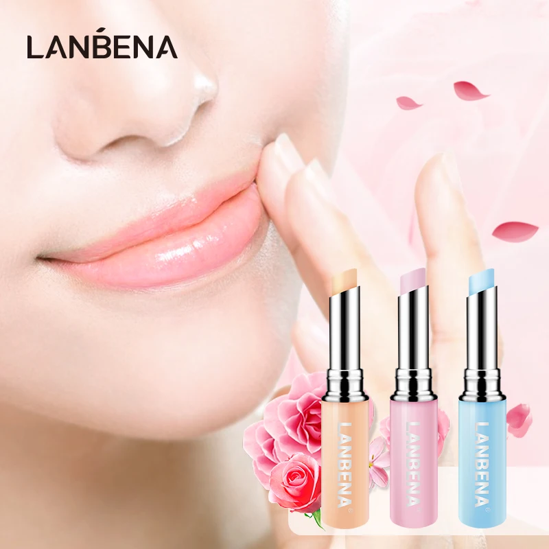 

LANBENA Chameleon Lip Balm Rose Hyaluronic Acid Long-lasting Moisturizing Natural Nourishing Smoothing Lip Lines Makeup Lip Care