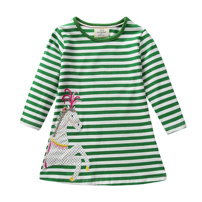 

Dress for Girls Kids Striped Long Sleeve Girl Clothes Christmas Costume for Children Cartoon Baby Kid Clothes Dresses Vestidos
