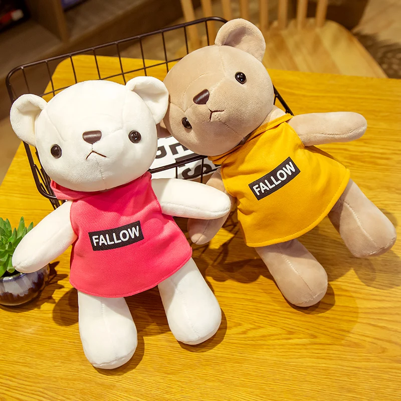

26cm Cute Soft Teddy Bear Plush Toy Stuffed Animals Accompany Toy Bear Doll PP Cotton Kids Toys Baby Christmas Birthday Gifts