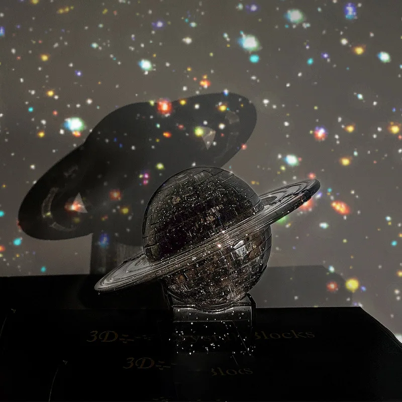 3D пазл Сатурн обучающая игрушка-головоломка с кристаллами модель для домашнего