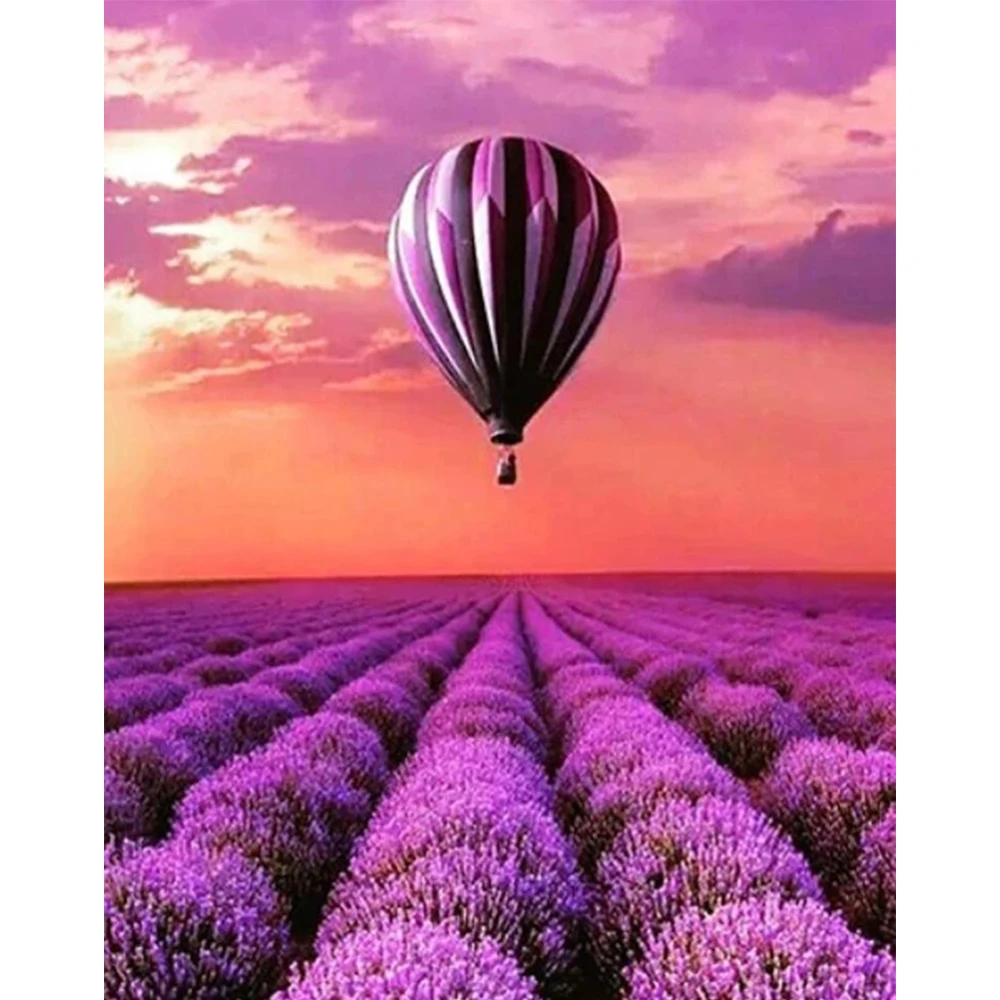 

SELILALI Purple Flower Painting By Numbers Handmade 60x75cm Framed On Canvas Modern Home Wall Artcraft Unique Gift For Adults