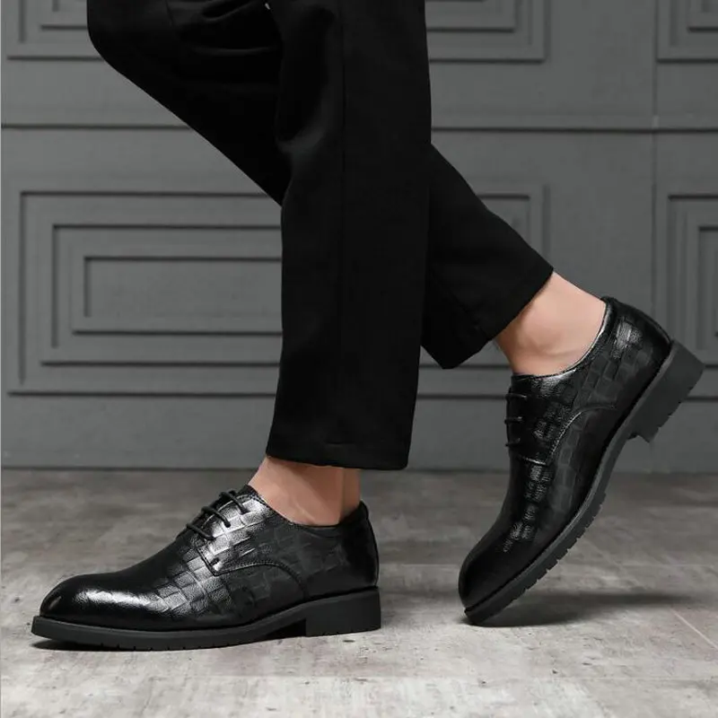 Мужская деловая обувь на шнуровке повседневные туфли-оксфорды модельные туфли