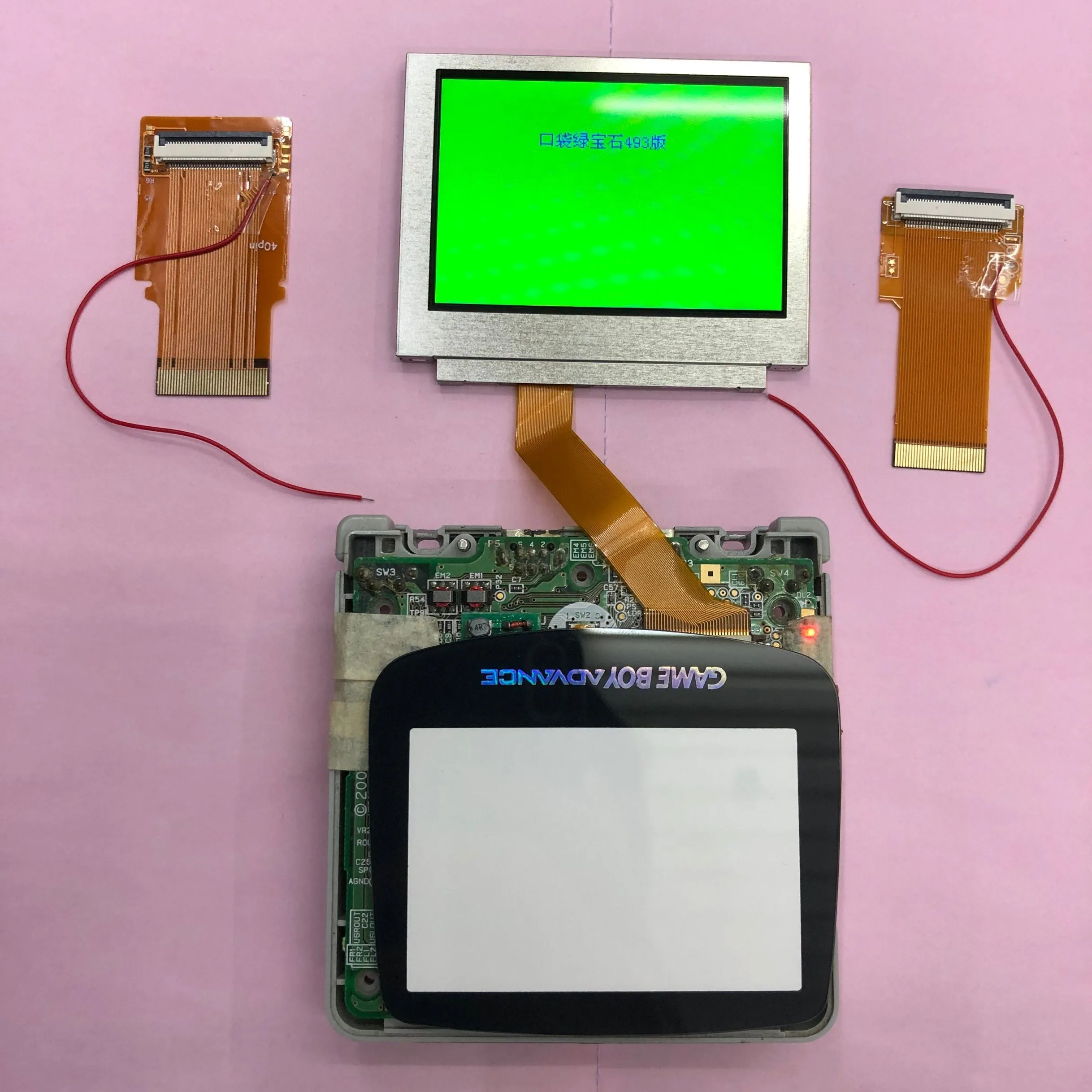 ЖК экран для Nintendo GameBoy Advance GBA SP AGS 101 с подсветкой ярче кабелем 40/32pin и