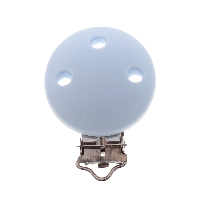 Fkisbox 2pcs Mouse Pacifier Clip Silicone Bead Baby Teether& Plastic Teething Accessories Nipple Clasps Toy DIY Round Koala