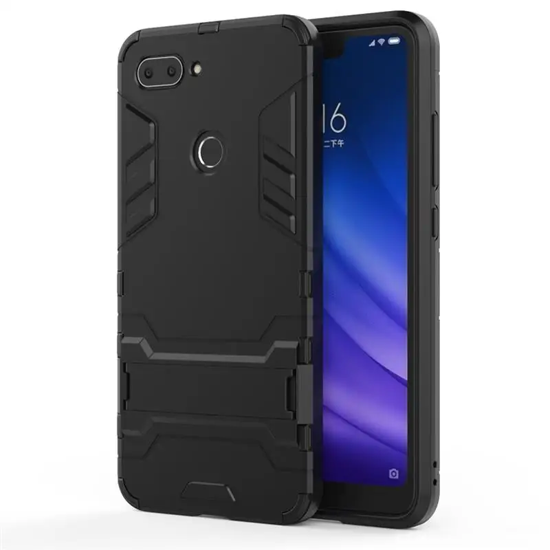 Чехол для телефона Xiaomi 8 lite 2 в 1 кронштейн Железный человек мобильного Lite Броня