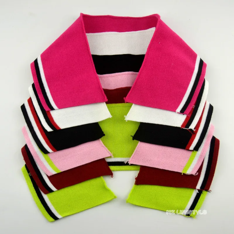 Вязаный ребристый воротник для декольте аксессуары одежды тонкий