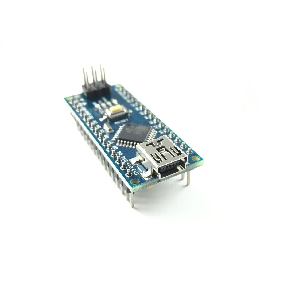 100 шт./лот Nano Atmega168 контроллер совместим с arduino nano Atmega168P CH340 CH340C Замена CH340G USB драйвер без кабеля