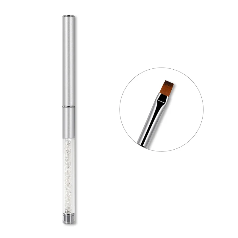 1PCS acrylic brush ROSALIND набор кистей для ногтей для нейл-арта акриловая пудра украшение дозировка УФ светодиодный гель маникюр, Полировка Ногтей Инструмент ручки Кисти Набор - Цвет: 1PCS acrylic brush
