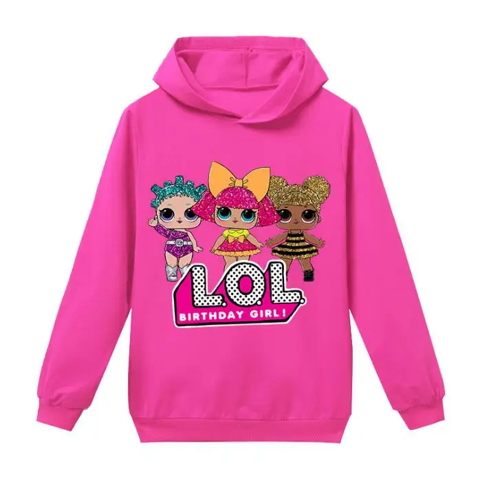 L.O.L. Girl Sweatshirt Children Hoodies Dolls Costume Kid Jacket For Girls Outwear Zip Hooded Coat clothes | Игрушки и хобби
