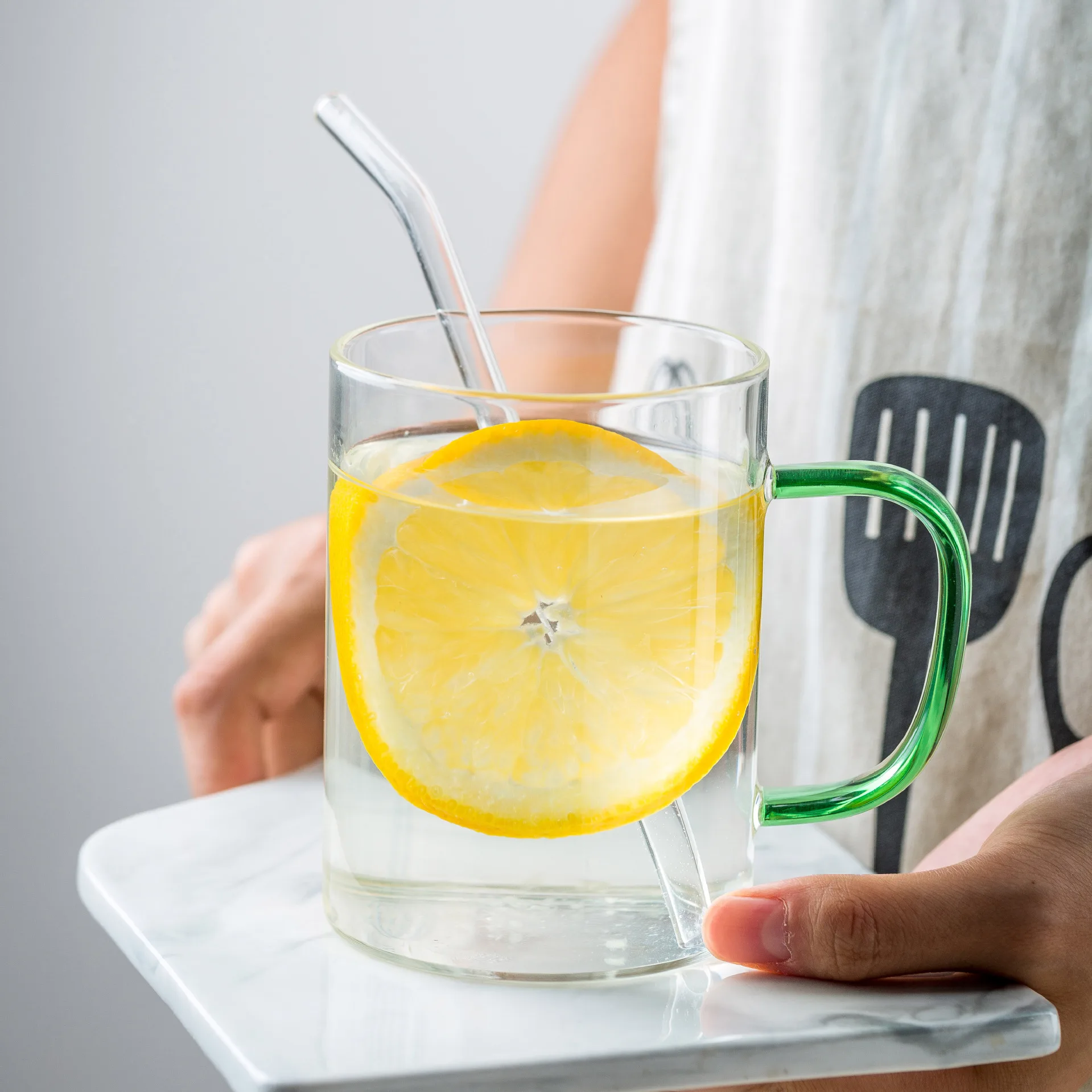 Простая Однослойная утолщенная кружка для чая в японском стиле из цветного