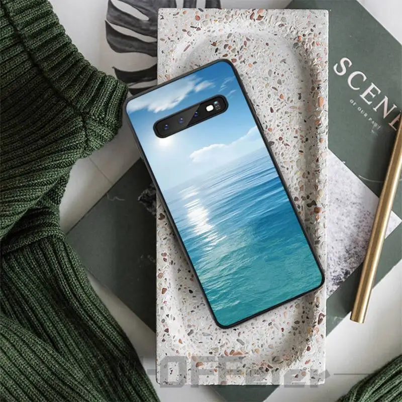 Sea beach nature case coque fundas etui for samsung galaxy A10 A20 A30S A40 A50 A51 A70 A71 note 8 9 10 cases cover | Мобильные