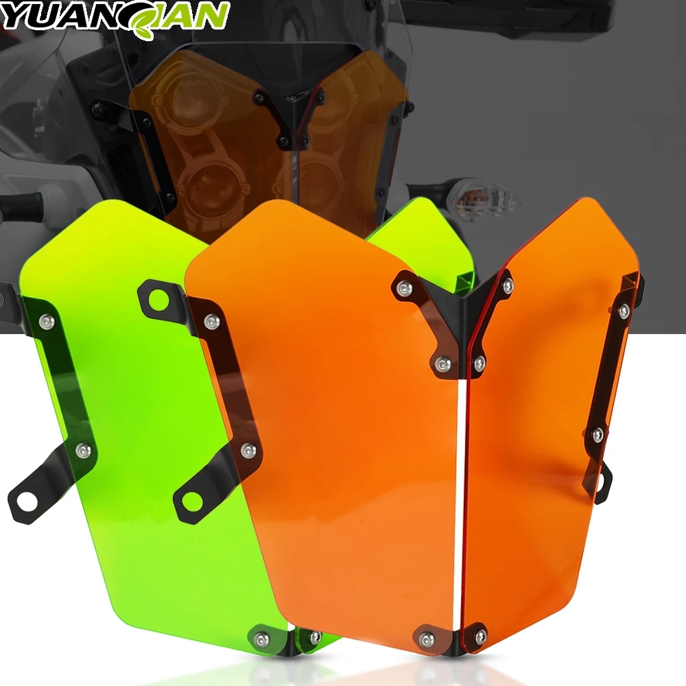 

Для YAMAHA TENERE700 TENERE 700 T7 2019 2020 2021 Новый мотоциклетный акриловый протектор фары решетка Защитная крышка Защитный гриль