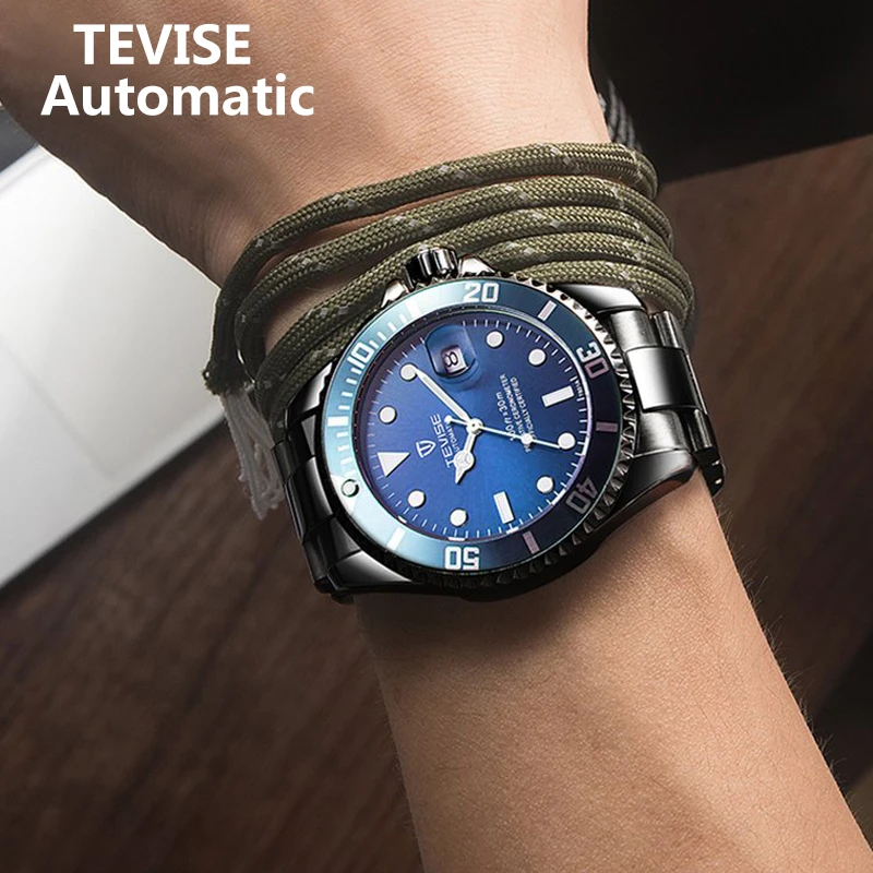 TEVISE T801 часы мужские 2020 автоматические механические водонепроницаемые s лучший