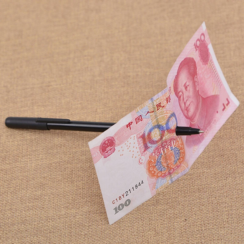 1 шт. шариковая ручка с волшебным фокусом черная волшебная игрушка пересеканием