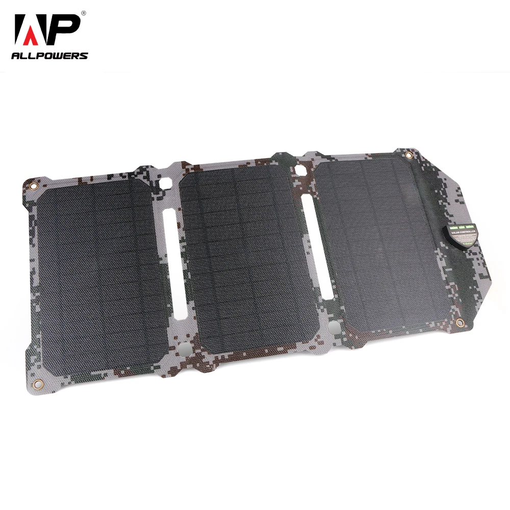 Carregador de Baterias Carregamento para Iphone Allpowers Mais Novo Células Solares Painel Solar Duplo Usb Telefone Ipad Pesca Acampamento 21w