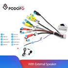 9-головочный выходной кабель Podofo для микрофона Android, Кабель-адаптер для внешнего динамика с разъемом для стереокабеля, микрофон для динамика