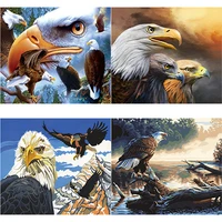 new 5d diy diamond painting eagle diamond embroidery animal rhinestones full square round drill crafts scenery home decor gift