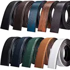 Ремень мужской кожаный с автоматической пряжкой, Ширина 3,5 см, цвет черный, синий, коричневый, красный, белый, зеленый, оранжевый