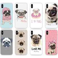 tpu soft silicone funny pug puppy phone case for oppo find x2 pro a9 a8 a5 a31 2020 a91 ax5s realme 5 6 x50 reno a 3 pro cover