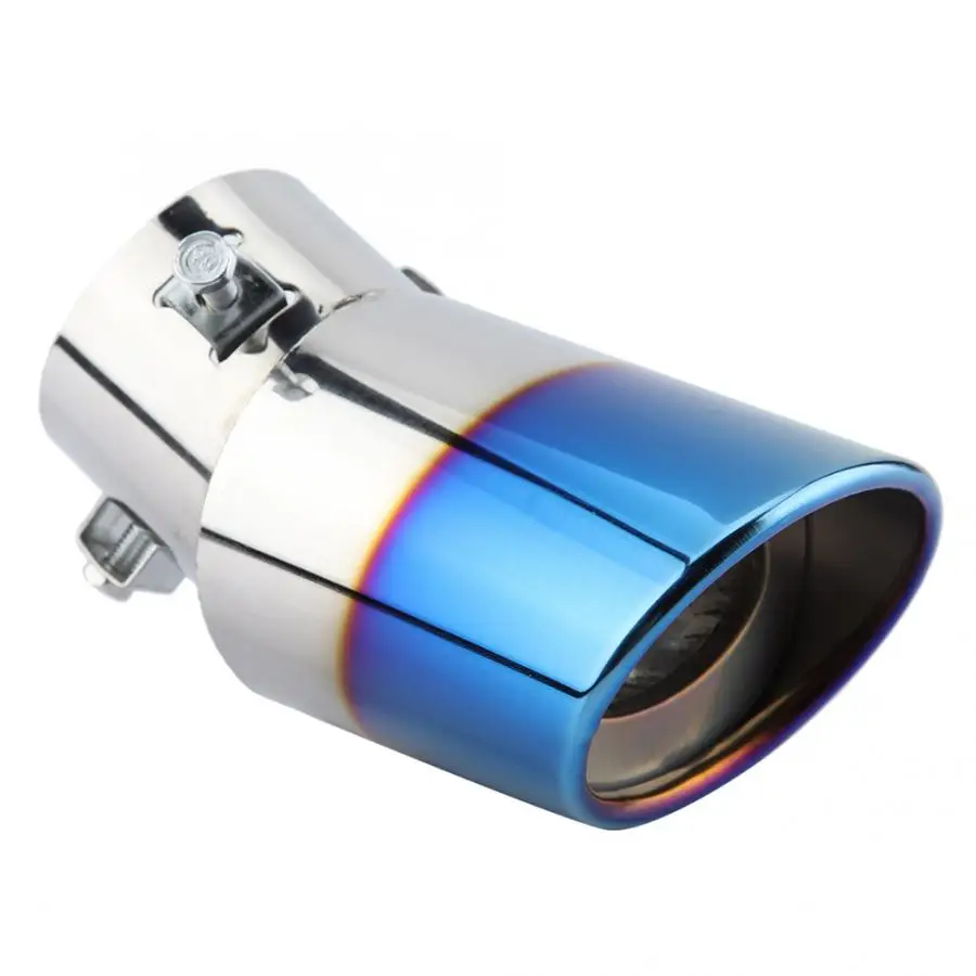 Глушитель выхлопной из хромированной нержавеющей стали универсальный