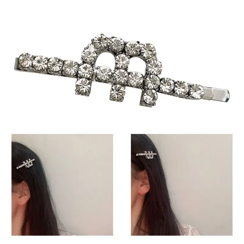 Корейские женские полноразмерные заколки для волос Стразы минималистичные
