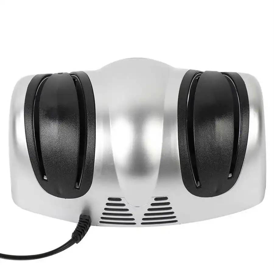 Двухколесная электрическая точилка для ножей 2-ступенчатая домашняя кухонная