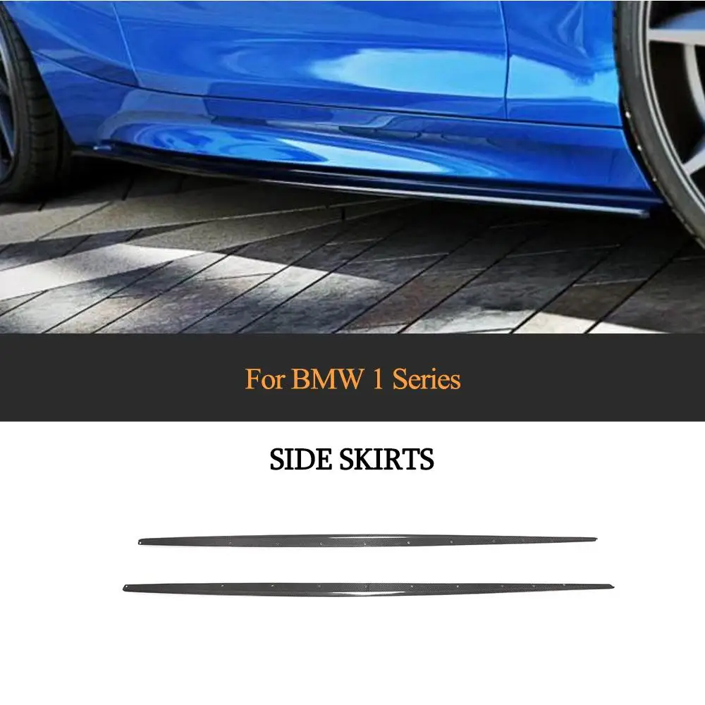 Комплект боковой юбки для кузова автомобиля фартуки из углеродного волокна BMW 1