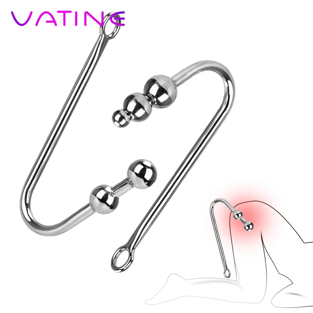 Анальный расширитель VATINE из нержавеющей стали с шариковым отверстием