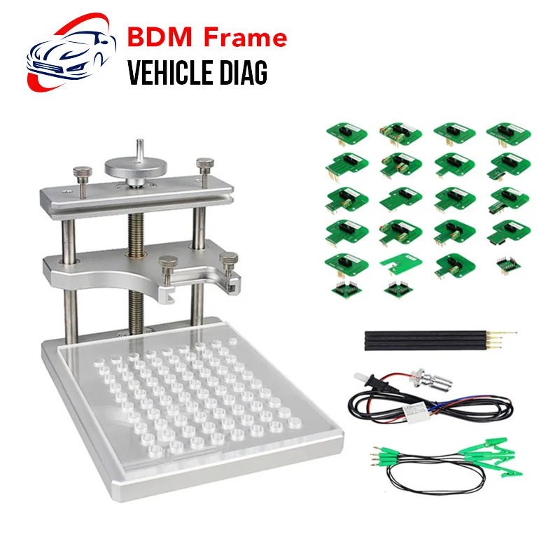 Продвижение BDM Рамка алюминиевая с 22 BDM Adaters для KTAG KESS KTM Dimsport BDM OBD2 автомобиля ECU программист токарный инструмент