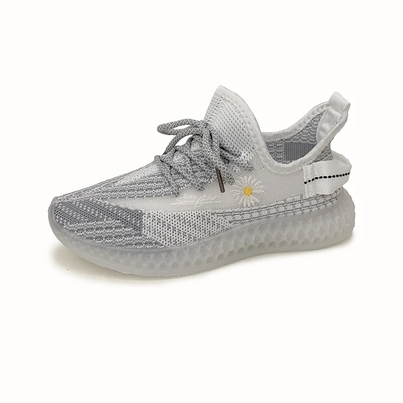 Вязаные кроссовки Daisy с кокосовым узором для девочек Новинка лета 2020 Корейская