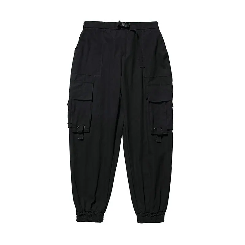 Черные брюки-карго Для мужчин 2021 штаны Для мужчин s осень штаны шаровары уличная Harajuku для бега, спортивные штаны хлопковые брюки, мужские брю...