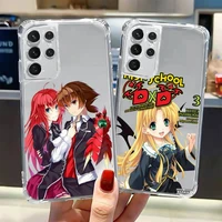 high school dxd phone case transparent for samsung a 10 21s 31 50 51 52 12 71 s note 10 20 21 fe plus ultra