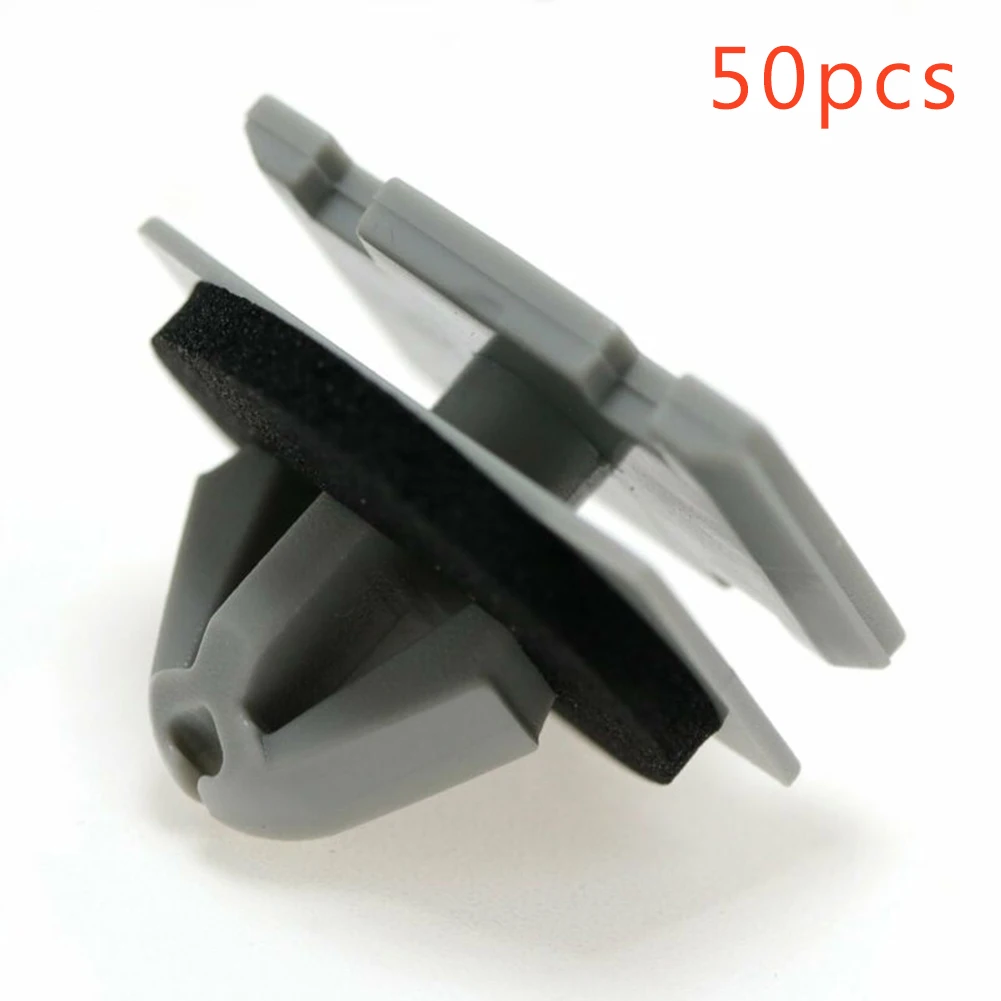 

Exterior Rivets​ Fastener For Jeep Cherokee Moulding Nylon Rocker Black And Gray Durable