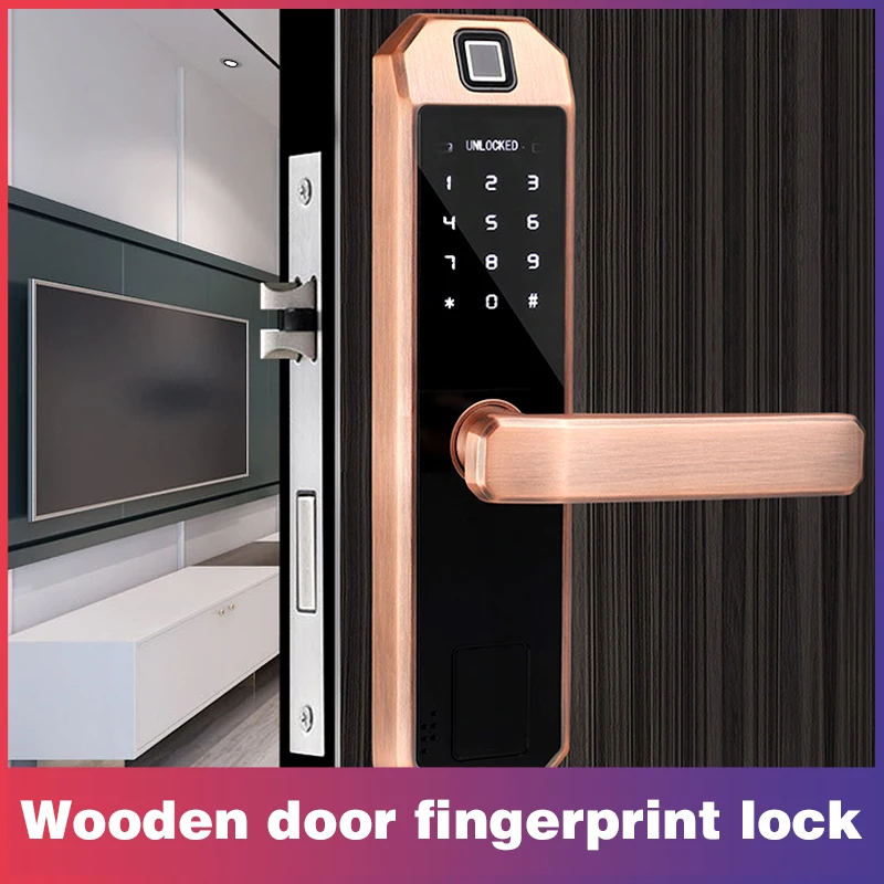 Смарт замок со сканером отпечатка пальца Co He B02 установка разблокировки