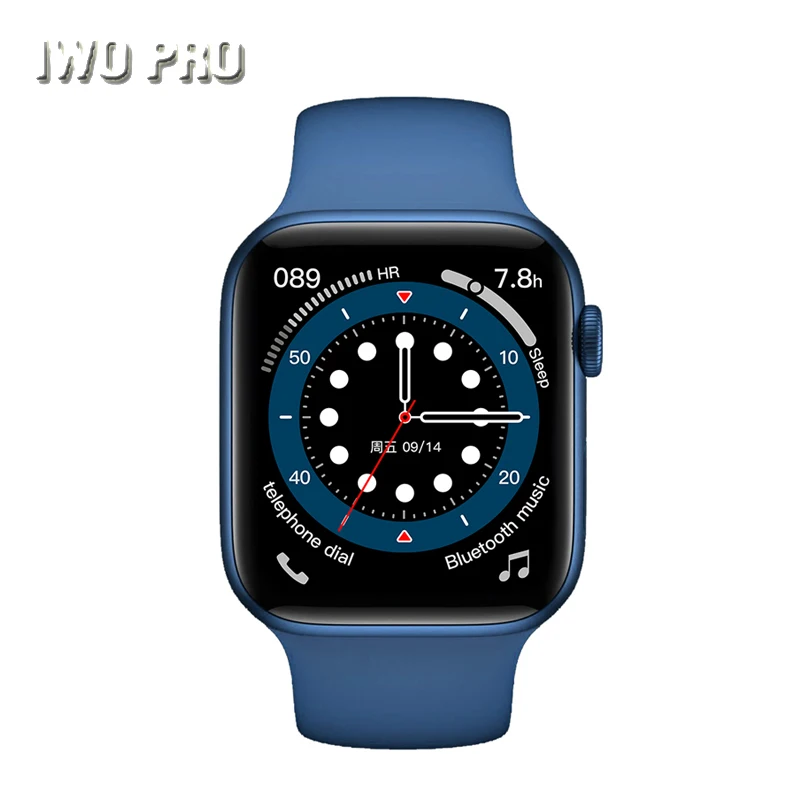 

2021 New W56 IWO PRO Smart Watch 44MM/40MM Series 6 1.75'' Display Wireless Charger Heart Rate ECG IP68 Waterproof Smartwatch
