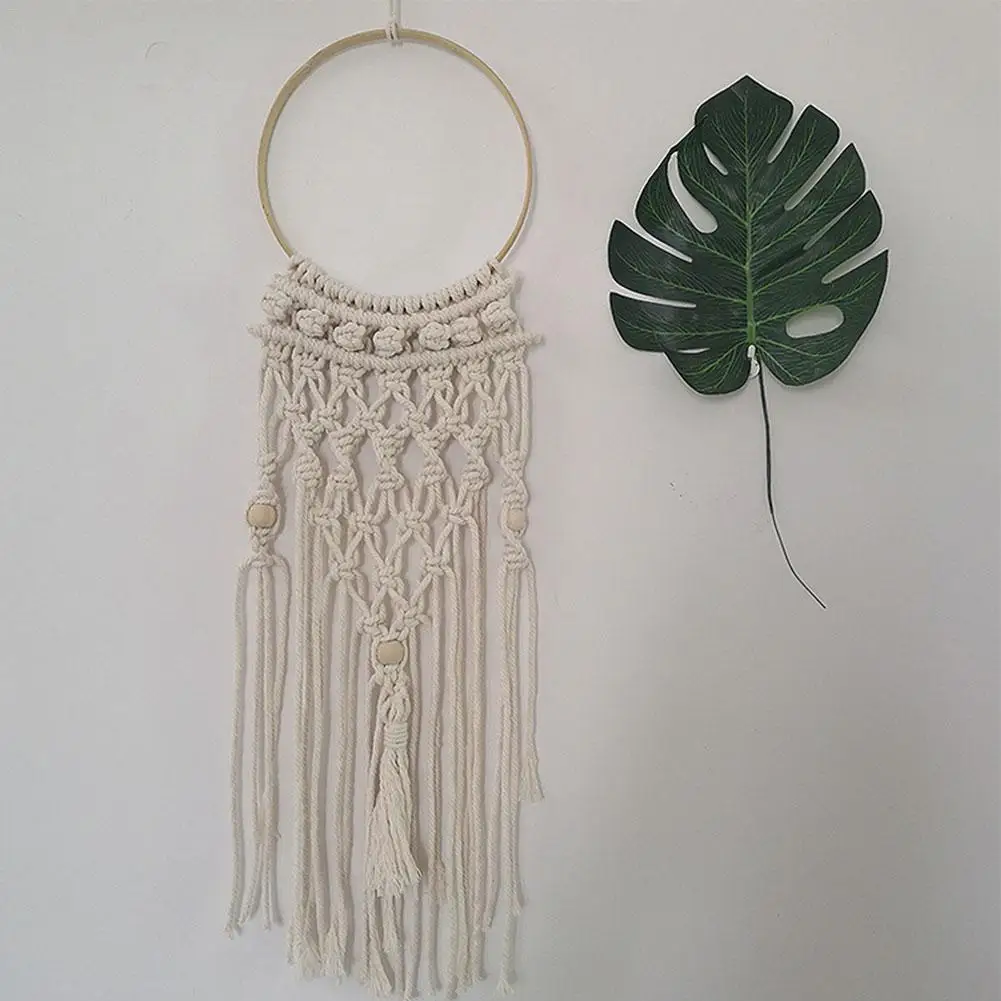 Ловец снов макраме настенный подвесной Тканый гобелен в скандинавском стиле