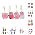 Брелок для ключей сделай сам, вышивка стразами особой формы, животное, Бабочка, птица, украшение для сумки, подарок