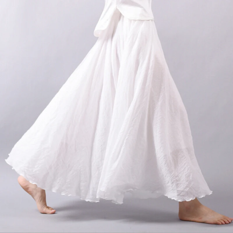 2020 женское длинное платье из хлопка юбки длинные с эластичной резинкой на талии