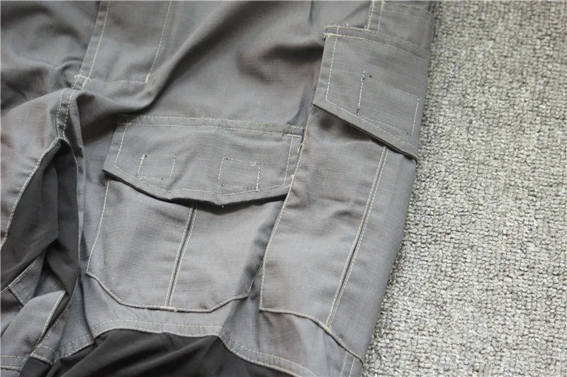 Уличные спортивные брюки G3 WG с наколенниками дымчато-серые