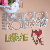 new and exquisite english love with border cutting dies diy scrapbook embossed card photo album decoration handmade crafts