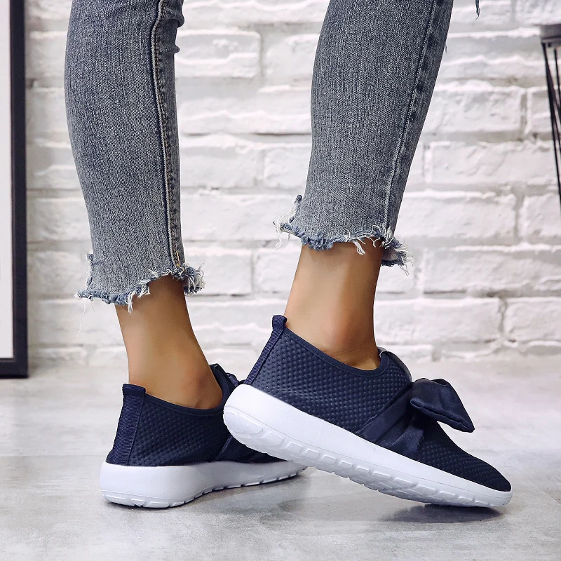 Большие размеры 35-43 женская повседневная обувь кроссовки на танкетке сетчатая