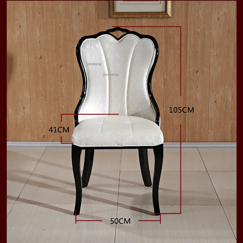 Европейские обеденные стулья из массива дерева современный минималистичный