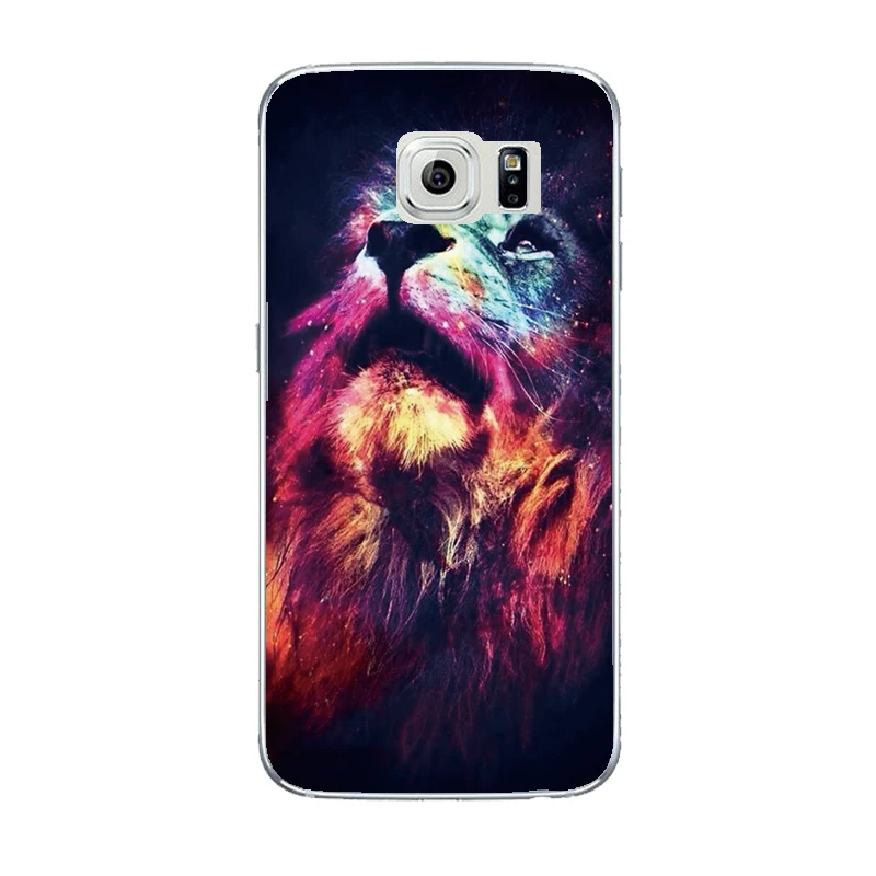 THREE-DIAO панда милый мультфильм силиконовый чехол для телефона samsung Galaxy s6 Edge G920 G920F