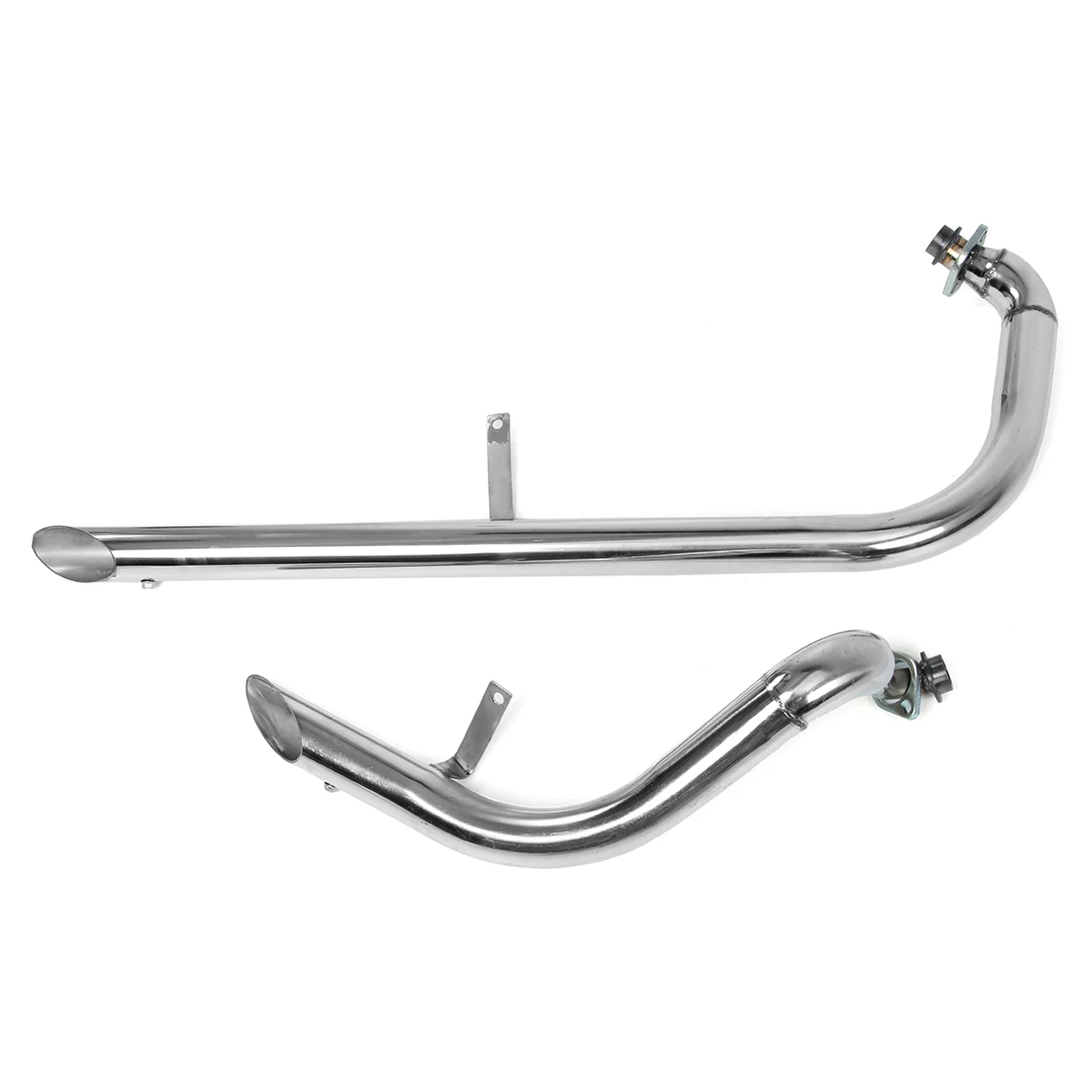

304 Stainless Steel Pipes Motorcycle Muffler Exhaust Pipe System+Silencers For Yamaha Virago / V Star XV 125 XV 250 1988-2013