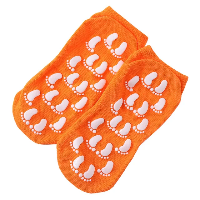6 pairs pack Home vacation trampoline socks Non-slip floor socks parent-child Indoor rope skipping women yoga socks Foot massage